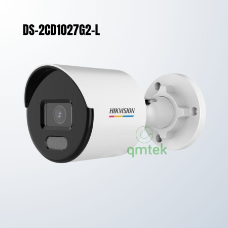Camera IP Thân Trụ 2MP ColorVu Hikvision DS-2CD1027G2-L (Có Màu 24/7, Đèn Trợ Sáng 30m)