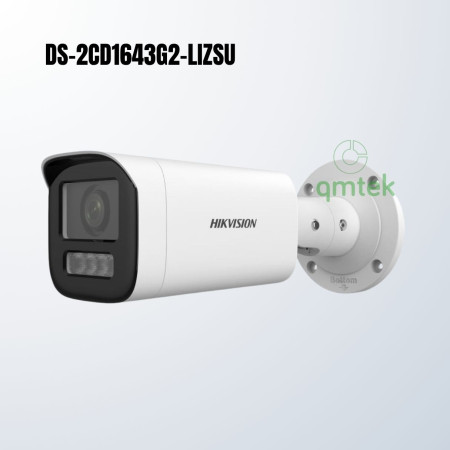 Camera IP Thân Trụ Zoom 4MP Hikvision DS-2CD1643G2-LIZSU (Ánh Sáng Kép, Zoom Tự Động, Có Mic)