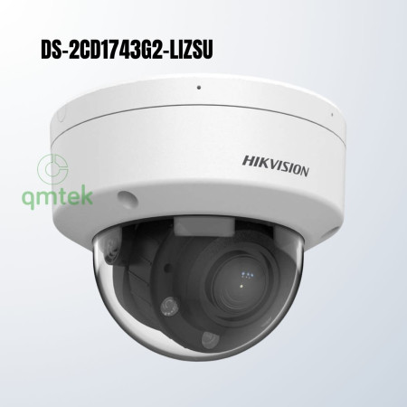 Camera IP Dome Zoom 4MP Hikvision DS-2CD1743G2-LIZSU (Ánh Sáng Kép, Zoom Tự Động, Có Mic)