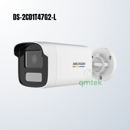 Camera IP Thân Lớn 4MP ColorVu Hikvision DS-2CD1T47G2-L (Có Màu 24/7, WDR 120dB, Trợ Sáng 50m)