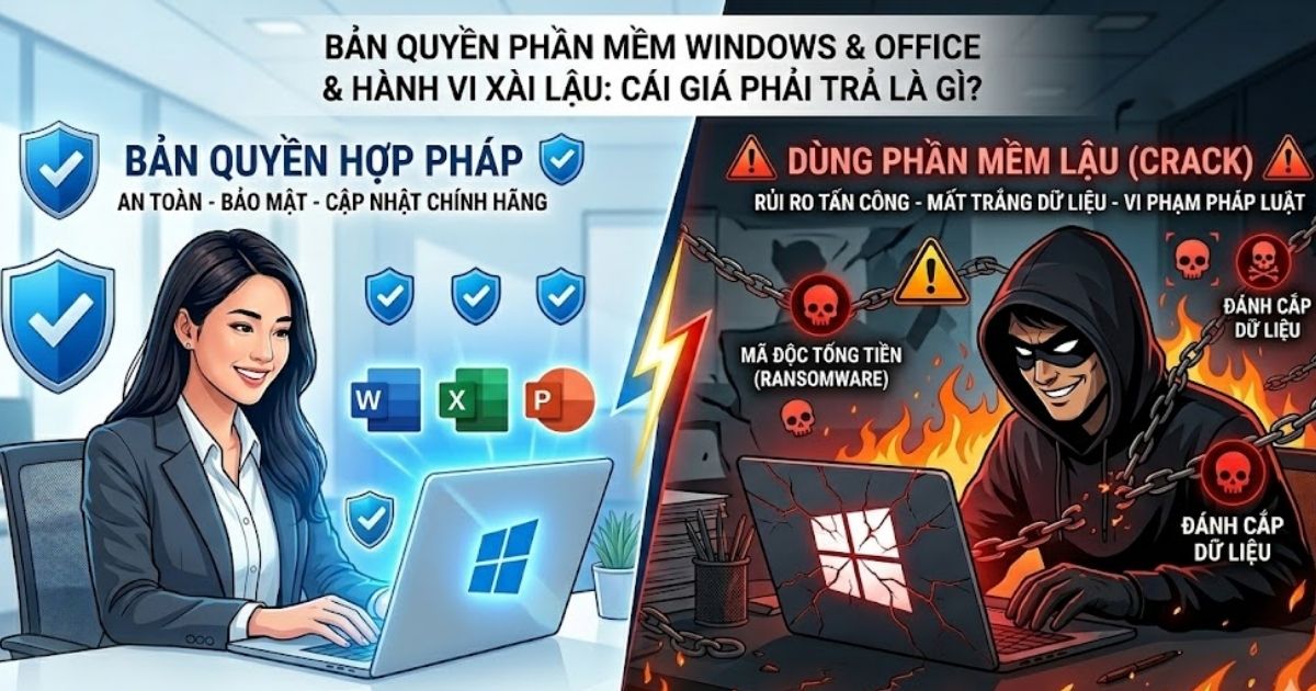 Cẩm Nang Bản Quyền Phần Mềm Từ A-Z: Hiểm Họa & Giải Pháp